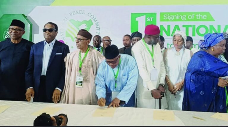 PRESIDENTIAL CANDIDATES SIGN PEACE ACCORD AHEAD OF 2027 ELECTIONS