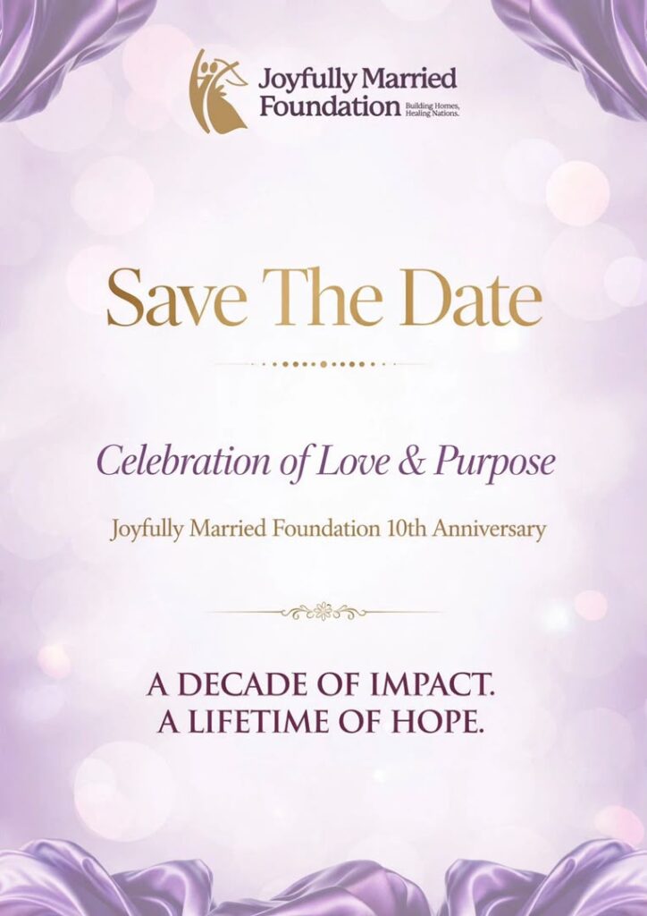 Joyfully Married Foundation Marks 10 Years With Triple Celebration in Lagos